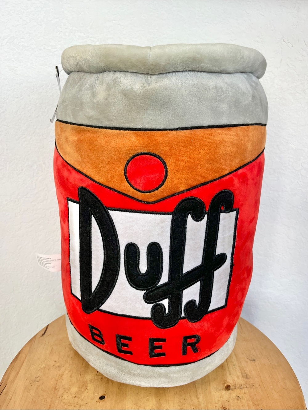 Simpsons Duff Beer Can Plush Pillow 16" Universal Studios Parks Exclusive NWT